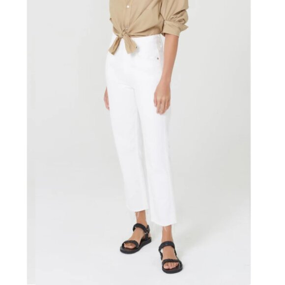 Citizens Of Humanity Denim - *NWT Citizens of Humanity | Daphne Crop High Rise Stovepipe Raw Hem Jeans Size30